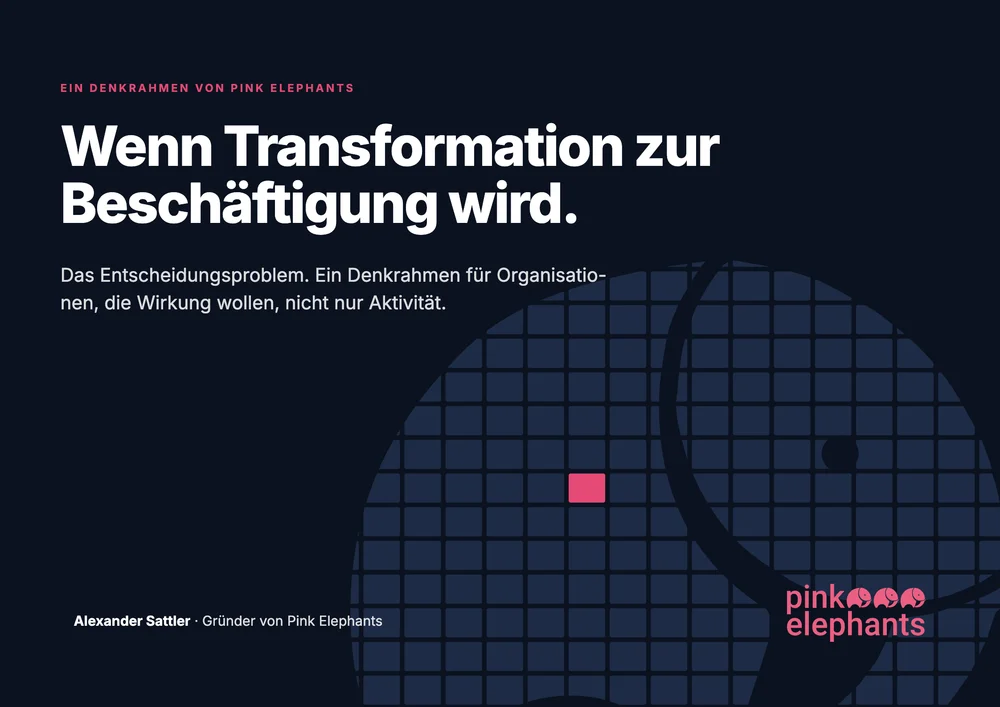 Titelseite: Wenn Transformation zur Beschäftigung wird